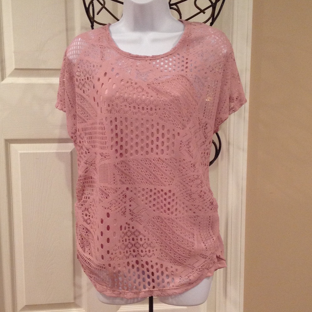 YUMMY PLUS BRAND PINKY MAUVE TOP